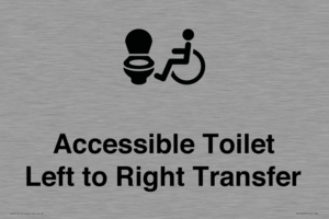 Accessible Toilet with Left to Right Transfer